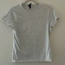 Gray washed closet staple Hanes nano-T cotton t-shirt