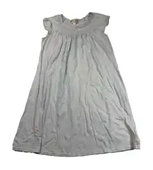 Miss‎ Elaine Petites Light Blue Cotton Blend Sleeveless Nightgown Size PS