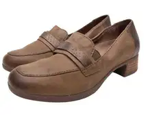 Dansko Corporate Workwear Brown Leather Lila Slip-On Loafers Size 37 US 6.5-7‎