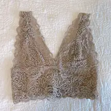 Cream/Tan Lace Bralette