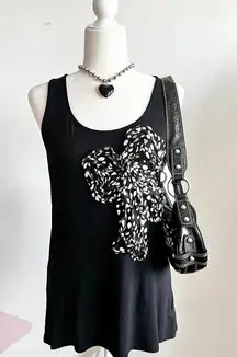 Vintage Y2K 3D Bow Tank Top, Coquette Fairycore Early‎ 2000s Medium