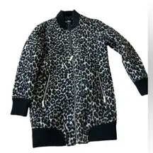 Sam Edelman women’s Leopard‎ Print wool blend jacket size  small