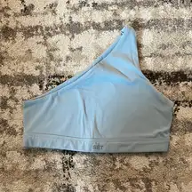 SET Active One-Shoulder Sports Bra in Light Blue