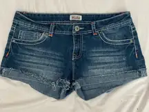 Vintage Y2K Mudd Denim Micro Low Rise Shorts Size 11 Juniors