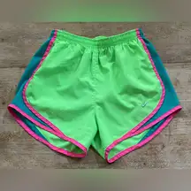 Nike Tempo Women’s Sz XS Bright Green/Hot Pink‎ Athletic Shorts