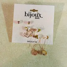 Bijoux Bar Jewelry Earrings Set Rose Gold Arretes