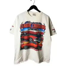 2014 Christian Classic Cruisers T Shirt White XL Extra Large Cars Graphic Tee