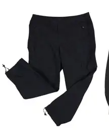 DKNY Black Cargo Crop Pants NEW Size 6