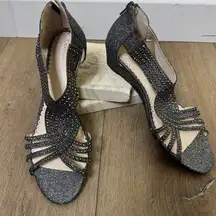 Charter Club Women Cross Strap Wedge Sandals Ginifur Size US 7 M Silver