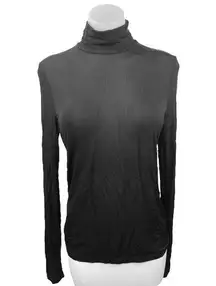 Stockholm Atelier & Other Stories Black Sheer Mesh Long Sleeve Turtleneck Top 4