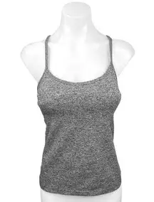 Lululemon Women's Gray Heathered Y-Back Activewear Sports Cami Tank Top Size S