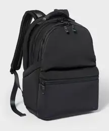 Open Box - All In Motion - Faux Neoprene 17" Backpack Black - All  Black