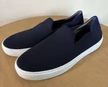 Rothy's Casual The Original Slip On Sneaker Womens Size 8.5 Navy Knit‎ Shoes