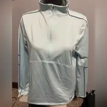 Under Armour Light Blue Quarter-Zip Pullover Womens Fitted