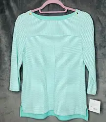 Croft & Barrow Tops Petite Small‎ Bundle Of 3 T-Shirts Long Sleeve 3/4