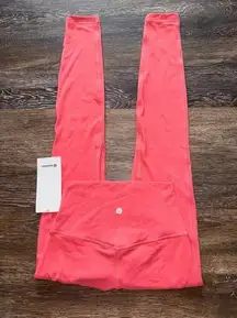 Lululemon  Align High Rise 28” Double Lined Raspberry Cream Size 4 NWT