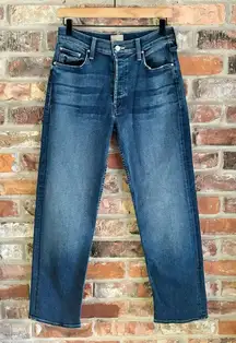 Mother The Thrasher Flood Straight High Rise Jeans in C’est La Vie, 26