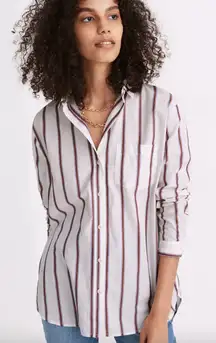 Madewell Odessa Oversized Ex-BoyfriendShirt Womens Small Classic Minimalist