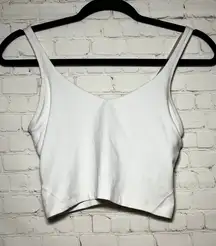 Lululemon White Align Tank Top Racerback Sports Bra Yoga Athletic Size 6
