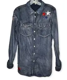 Reba Stars Denim Effect Shirt