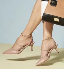 ✨Ji Mei Shoes Nude Pale Pink Pointed Toe Heels✨