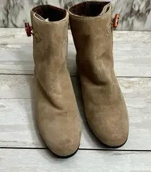 Ciao Women’s Sz 9 Suede Pull On Booties Shoes Boho Cozy Fall Winter Stanna Boots