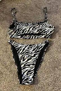 Motel Rock Zebra Bikini Set