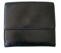 Louis Vuitton  Black Epi Bi Folding Wallet