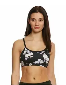 Kate Spade Beyond Yoga Cinched Bow Yoga Sports Bra Floral Garden Size S
