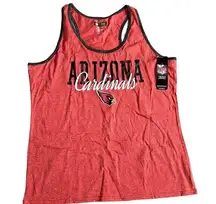 NFL Arizona Cardinals Tank Top Sleepwear Red Football Team Apparel Womens XL