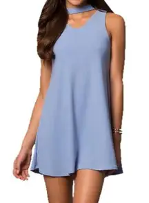 Altar’s state light blue tank top cotton t-shirt dress
