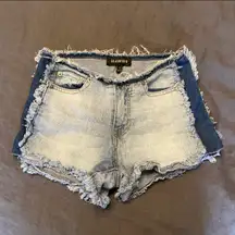 Distressed Denim Shorts