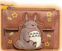 Studio Ghibli My Neighbor Totoro Floral Mini Zipper Wallet