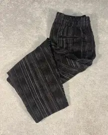 Athleta‎ Women's Relaxed Fit Arrival Pants Amara Stripe Black Size 6
