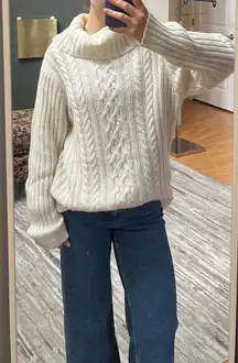 Mohair blend turtle neck sweater