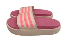 Adidas Shoes Adilette Pink Platform Slides Sandals Size Women's 6