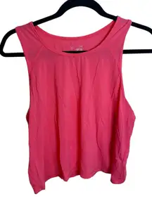 Offline by Aerie Neon Coral Cropped Active Tank