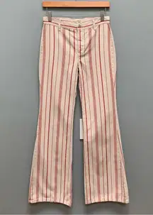 NILI LOTAN Hippie Cotton and Linen-Blend Wide-Leg Pants Striped 00