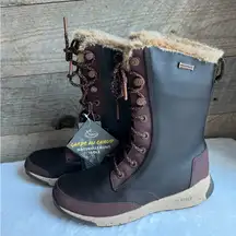 Chaco Black and Brown Winter Boots with Faux Fur