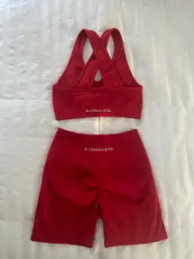 Alphalete Amplify Set in Formula Red