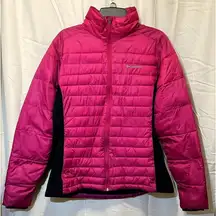 Columbia Powder Pillow™ Hybrid Jacket Fuschia/black Women’s Size Large
