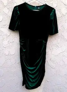 SheIn  Curve 0XL soft green Valor cinched wiggle dress