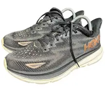 Hoka One Clifton 9 1127896 Black Copper Women's Running Shoes Sneakers Size 9.5