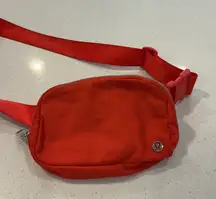 Lululemon Everywhere Belt Bag Orange Nylon Adjustable Strap