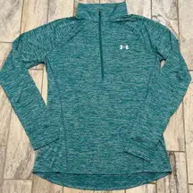 NEW Under Armour women's medium teal 1/2 zip long sleeve shirt MSRP $60