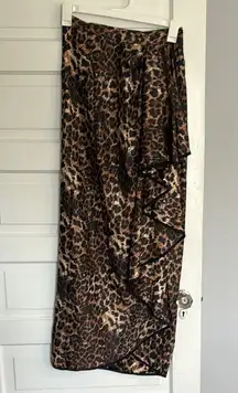 Venus Leopard Print Maxi Skirt