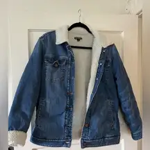 J. Crew Sherpa lined Jean jacket