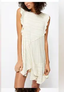 Free People NWT Between The Lines Tunic tan combo sz XL 23” p2p