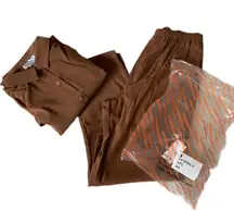 New Vintage 90s Brown 2 Piece set 🔥