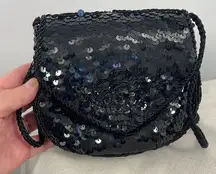 Vintage Magid, hand made sequined beaded crossbody bag